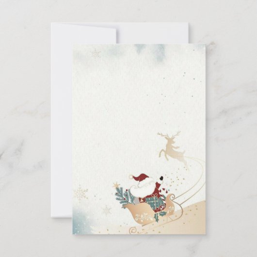 Persoonlijke brief van Sinterklaas voor kinderen Kaart (Achterkant)