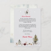 Persoonlijke brief van Sinterklaas voor kinderen Kaart (Voorkant / Achterkant)