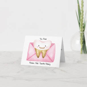Persoonlijke brief van Tooth Fairy Kaart