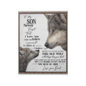 Persoonlijke brief van vader aan mijn zoon notitieblok (Linkerzijde)