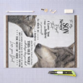 Persoonlijke brief van vader aan mijn zoon tissuepapier (Craft)