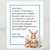 Persoonlijke brief voor Happy Paaster Bunny (Voorkant)