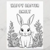 Persoonlijke brief voor Happy Paaster Bunny (Achterkant)