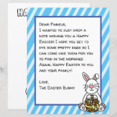 Persoonlijke brief voor Happy Paaster Bunny (Voorkant / Achterkant)