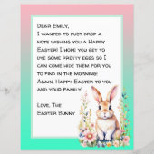 Persoonlijke brief voor Happy Paaster Bunny (Voorkant)