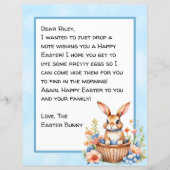 Persoonlijke brief voor Happy Paaster Bunny (Voorkant)