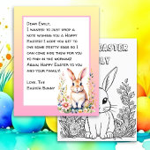 Persoonlijke brief voor Happy Paaster Bunny