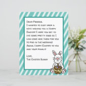 Persoonlijke brief voor Happy Paaster Bunny (Staand voorkant)