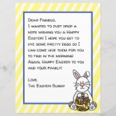 Persoonlijke brief voor Happy Paaster Bunny (Voorkant)