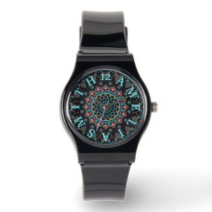 Persoonlijke briefing Boho Mandala Art Horloge