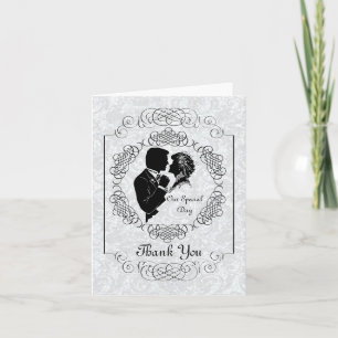 Persoonlijke briefkaart voor Bride & Groom Silhoue