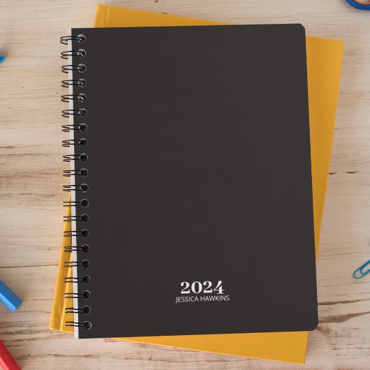 Persoonlijke briefpapier · Black Noir Weekly Planner