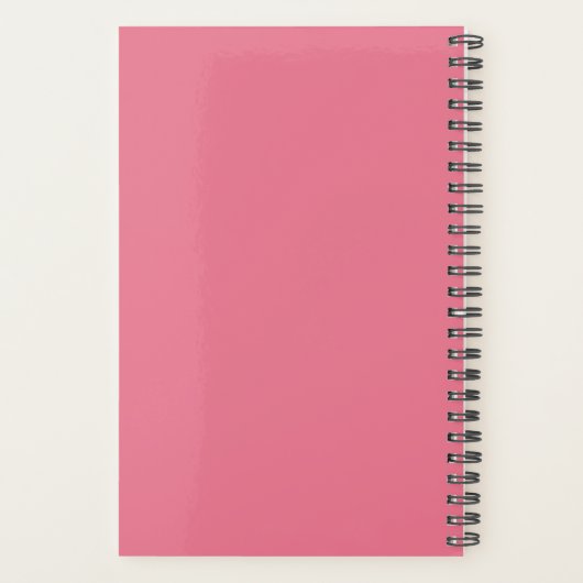 Persoonlijke briefpapier · Bubblegum Pink Weekly Planner (Achterkant)