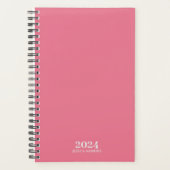 Persoonlijke briefpapier · Bubblegum Pink Weekly Planner (Voorkant)