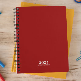 Persoonlijke briefpapier · Crimson Red Weekly Planner