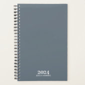 Persoonlijke briefpapier · Dusty Blue Weekly Planner (Voorkant)