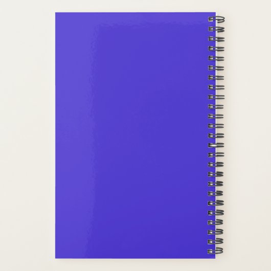 Persoonlijke briefpapier · Electric Blue Weekly Planner (Achterkant)