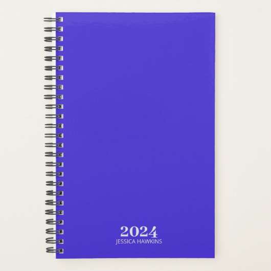 Persoonlijke briefpapier · Electric Blue Weekly Planner (Voorkant)