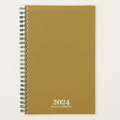 Persoonlijke briefpapier · Gold Weekly Planner (Voorkant)
