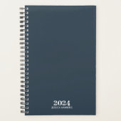 Persoonlijke briefpapier · Indigo Navy Blue Weekly Planner (Voorkant)
