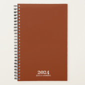 Persoonlijke briefpapier · Terracotta Weekly Planner (Voorkant)