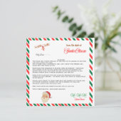 Persoonlijke briefSantaClausEnvelop Voering Bedankkaart (Staand voorkant)