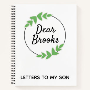 Persoonlijke brieven aan mijn Son Wreats Journal Notitieboek