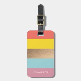 Persoonlijke BrightStor & Faux Gold Bagagelabel