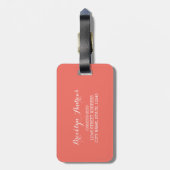 Persoonlijke BrightStor & Faux Gold Bagagelabel (Achterkant verticaal)