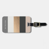 Persoonlijke BrightStor & Faux Gold Bagagelabel (Voorkant horizontaal)