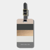 Persoonlijke BrightStor & Faux Gold Bagagelabel (Voorkant verticaal)