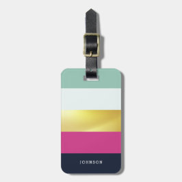 Persoonlijke BrightStor & Faux Gold Bagagelabel