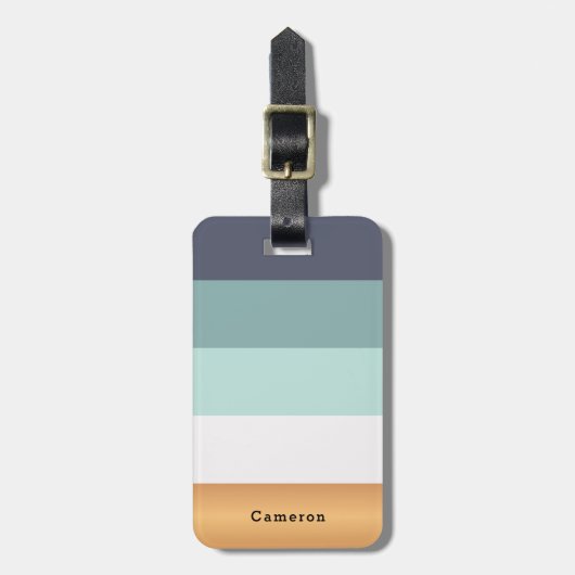 Persoonlijke BrightStor & Faux Gold Bagagelabel (Voorkant verticaal)