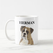 Persoonlijke brindle Boxer Dog Beverage Coaster Koffiemok (Links)
