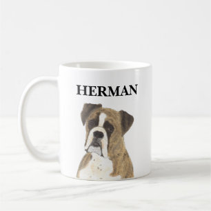 Persoonlijke brindle Boxer Dog Beverage Coaster Koffiemok