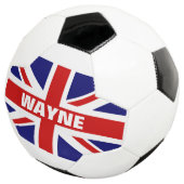 Persoonlijke Britse Union Jack vlag voetbal (Drie kwart)