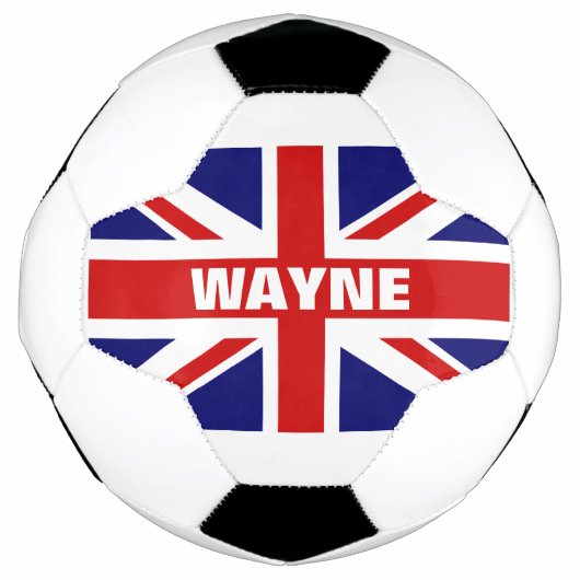 Persoonlijke Britse Union Jack vlag voetbal (Voorkant)