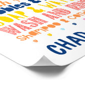 Persoonlijke broer en zuster Bathroom kleurrijke d Poster (Hoek)