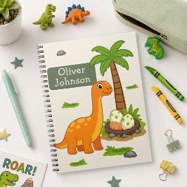 Persoonlijke Brontosaurus Schattige Dinosaurussen  Notitieboek