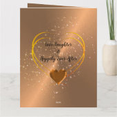 Persoonlijke Bronze 19th Wedding Jubileum Kaart (Achterkant)