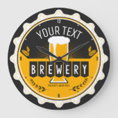 Persoonlijke brouwerijbalk voor brouwerijen grote klok (Voorkant)