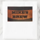 Persoonlijke brouwerijlabels voor thuis rechthoekige sticker (Tas)