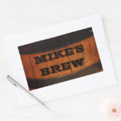 Persoonlijke brouwerijlabels voor thuis rechthoekige sticker (Envelop)