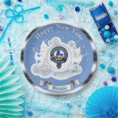 Persoonlijke Bruce Clan Badge Winter Papieren Bordje (Feest)