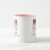 Persoonlijke bruid aangepaste naam cadeaumok mok (Midden)