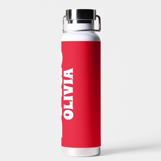 Persoonlijke Bruid Bachelorette Waterfles (Achterkant)