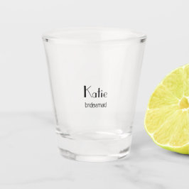 Persoonlijke bruid & bruidsmeisjes shot glas