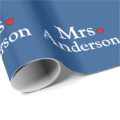 Persoonlijke Bruid Cadeaupapier (Rol Hoek)