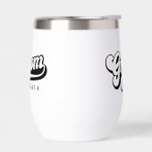 persoonlijke bruid en bruidegom waterfles (Links)