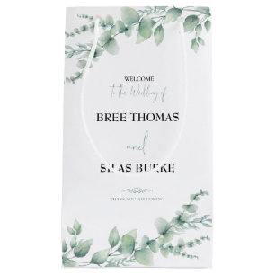 Persoonlijke bruid- en bruinnaambruiloft klein cadeauzakje